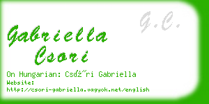 gabriella csori business card